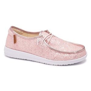 Corkys Kayak Slip On Glitter Pink Sneaker Size 7